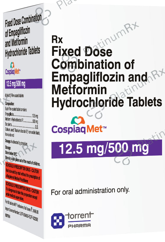 Cospiaq Met 12.5/500mg Tablet 10s