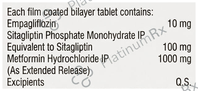 Empabite Sm 10/100/1000mg Tablet 10s