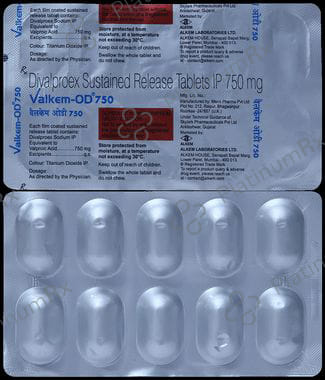 Valkem OD 750mg Tablet 10s