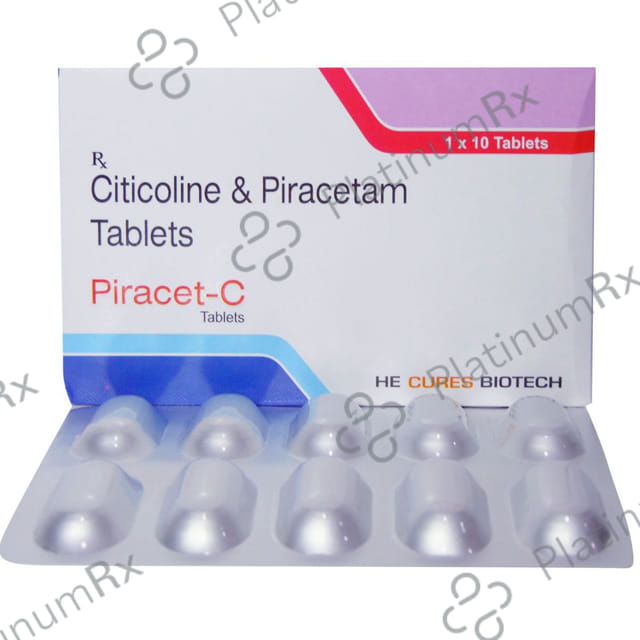 Piracet C 500mg/800mg Tablet