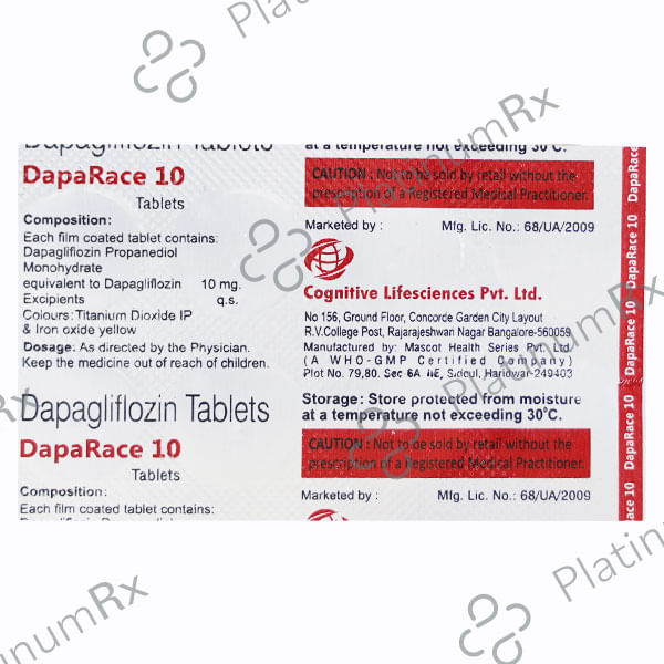 Daparace 10mg Tablet 10s
