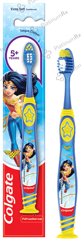 Colgate 5+ Years Extra Soft Toothbrush Kids Wonder Woman