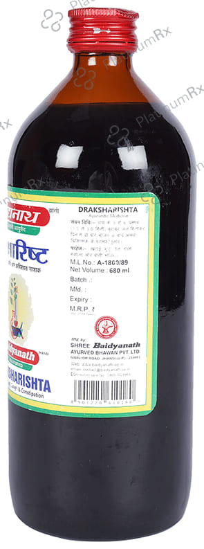 Baidyanath (Jhansi) Draksharishta 680 ml