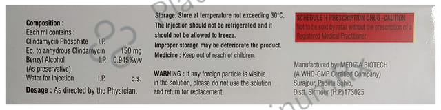 Clindaset 600mg Injection 4 Injection