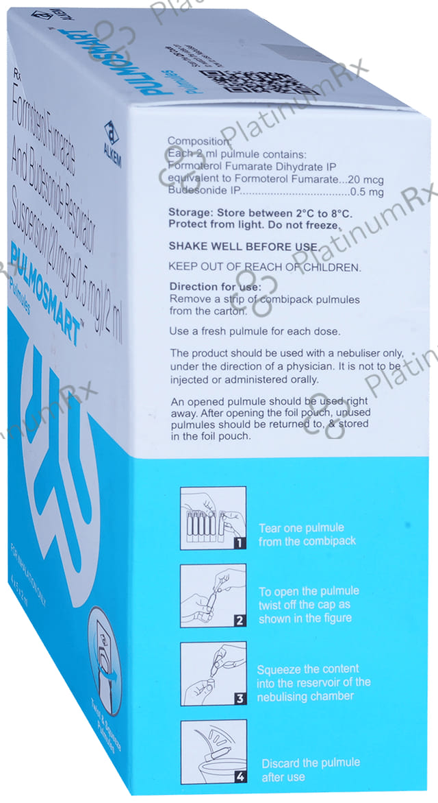 Pulmosmart 0.5/20mcg Pulmules Solution 5X2ml