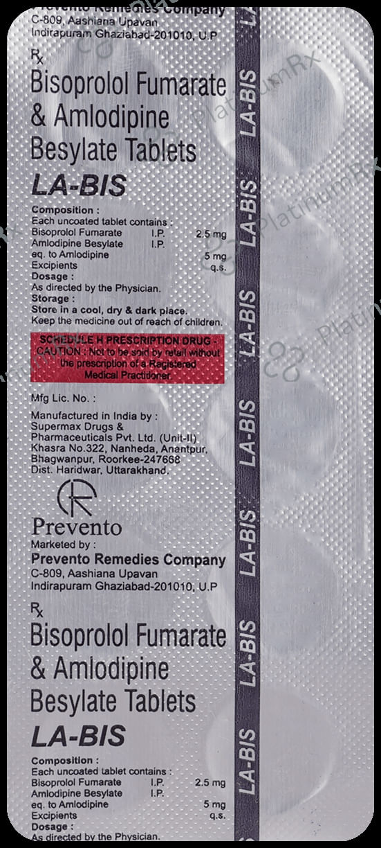 LA Bis 5/2.5mg Tablet 10s