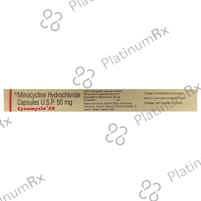 Cynomycin 50mg Capsule 6s