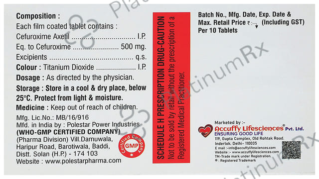 Accubid 500mg Tablet 10s