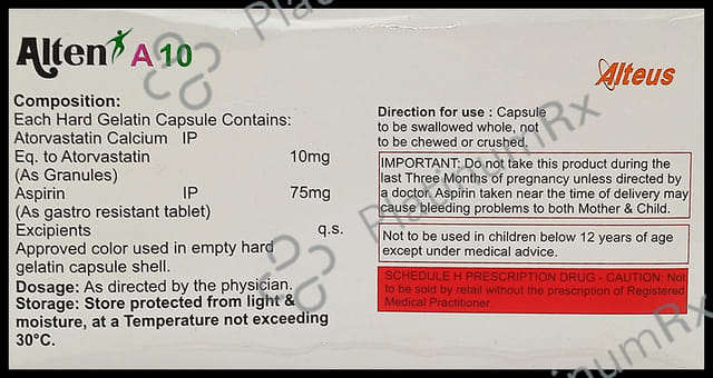 Alten A 10/75mg Capsule 15s
