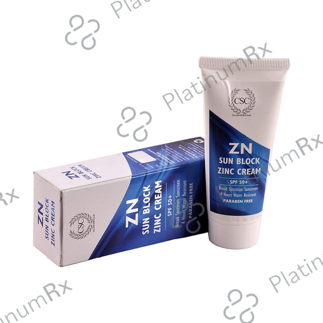 CSC ZN Sun Block Zinc SPF 50+ Cream 75gm