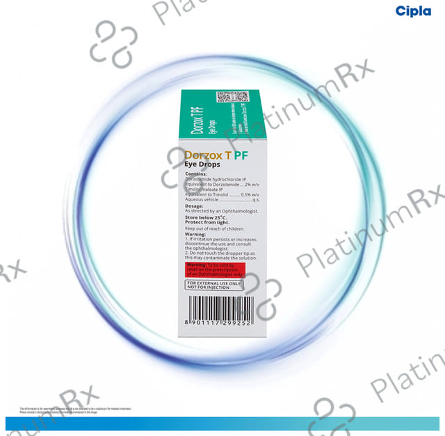 Dorzox T Pf Eye Drops 5ml