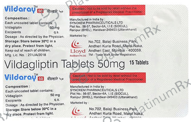 Vildaray 50mg Tablet 15s