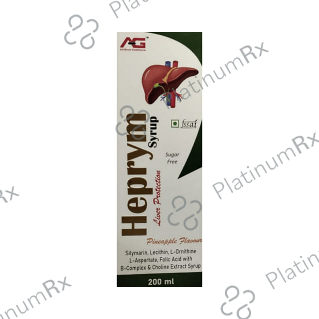 Heprym Pineapple Flavour Sugar Free Syrup 200ml