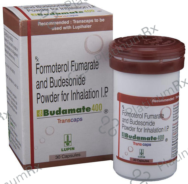 Budamate 6/400mcg Transcaps 30s
