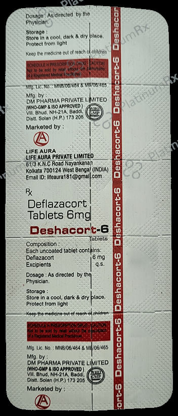 Deshacort 6 Tablet