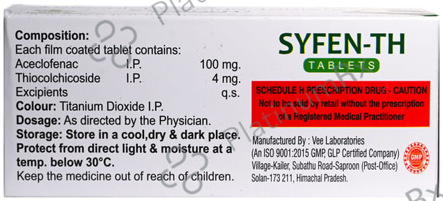 Syfen 100/4mg TH Tablet 10s