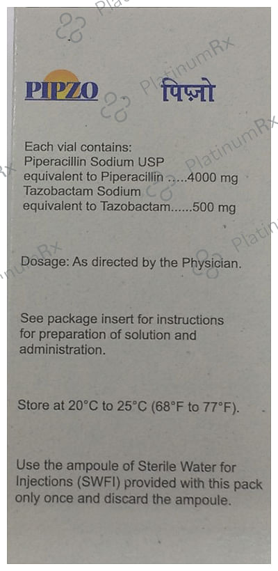 Pipzo 4000/500mg Injection 1s