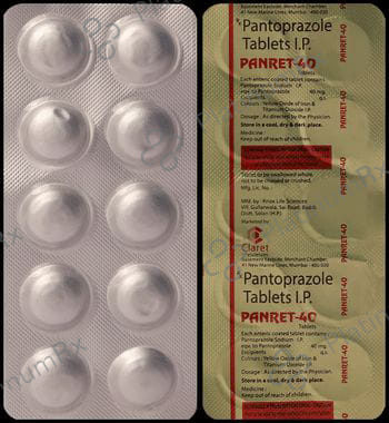 Panret 40mg Tablet 10 Tablet Claret Life Sciences