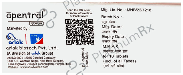 Apentral 40mg Tablet
