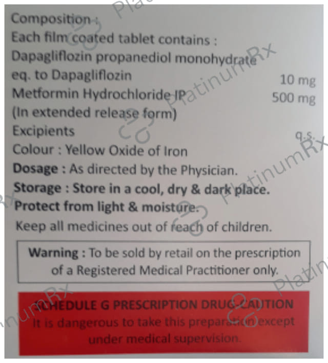 Glyfloz-M 10/500 Tablet ER