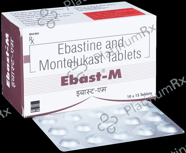 Ebast M 10/10mg Tablet 15s
