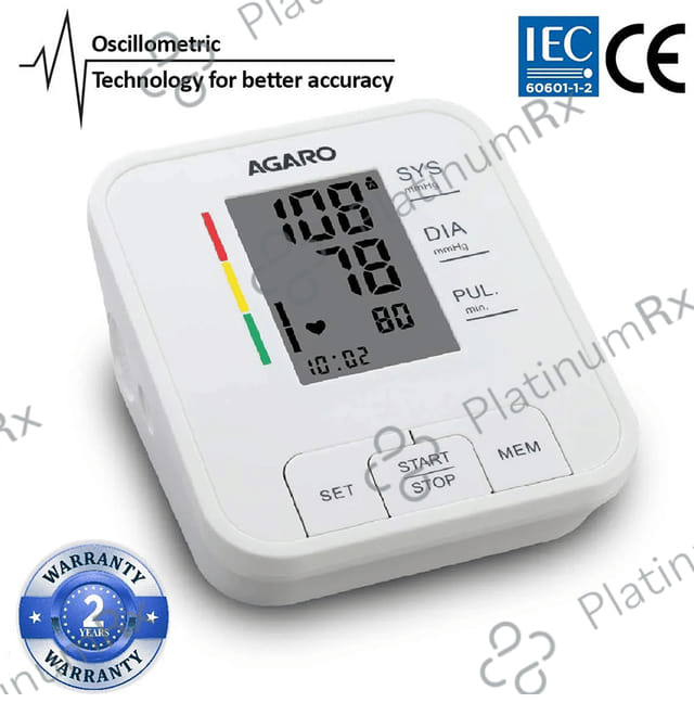 Agaro Bp 601 Automatic Digital Blood Pressure Monitor