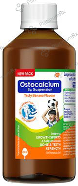 Ostocalcium B12 With Vitamin D3 Banana Flavour Syrup 200ml