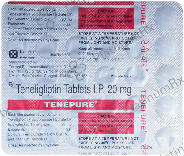 Tenepure 20mg Tablet 30s