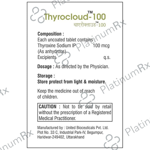 Thyrocloud 100 Tablet