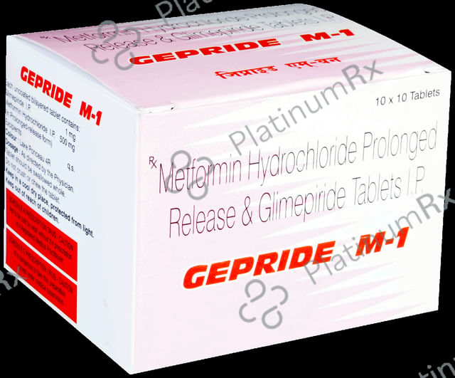 Gepride M1 1/500mg Tablet PR 10s