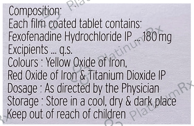 Fextay 180mg Tablet 10s