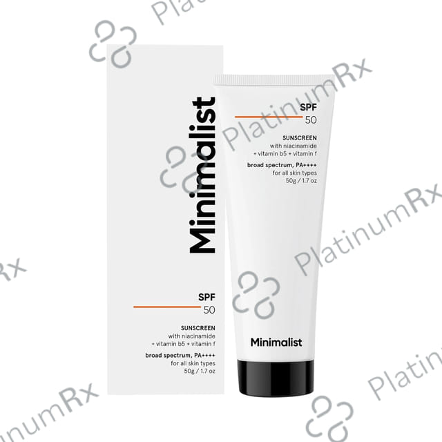 Minimalist SPF 50 PA++++ Sunscreen Cream 50gm