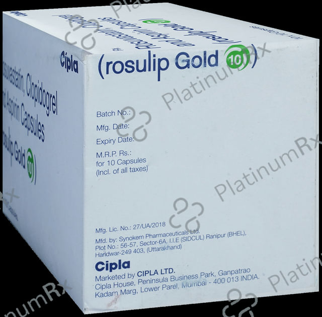 Rosulip Gold 10/75/75mg Capsule 10s