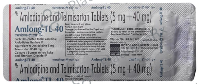 Amlong TL 40/5mg Tablet 10s