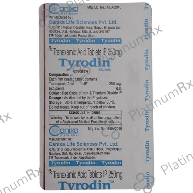 Tyrodin 250mg Tablet 10s