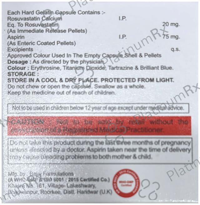 Floristat A 20/75mg Capsule IR 10s