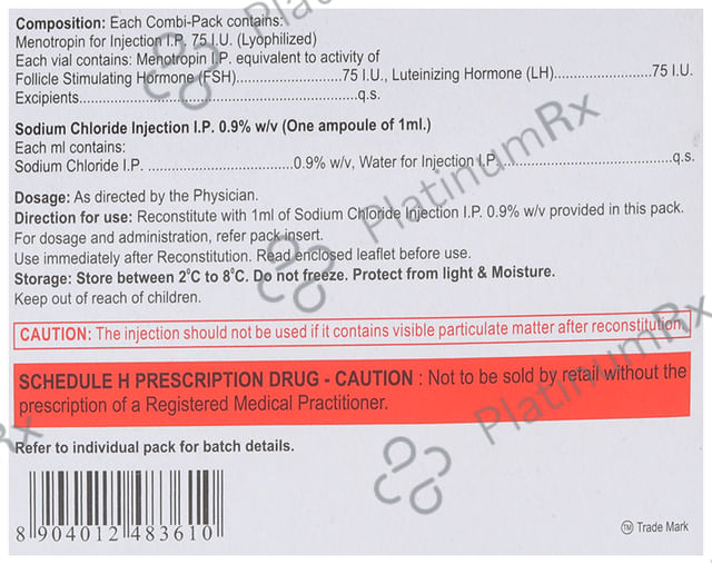 Diva Hmg HP 75IU Injection