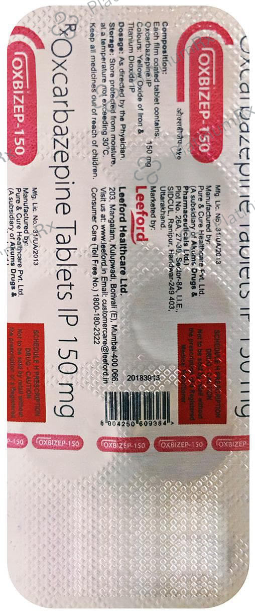 Oxbizep 150mg Tablet 10s