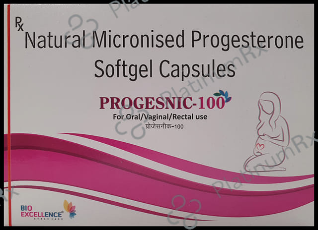 Progesnic 100mg Soft Gelatin Capsule