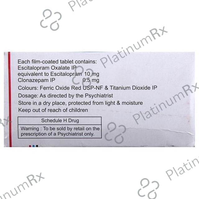 Recita Forte 0.5mg/10mg Tablet