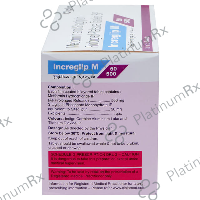 Increglip M 50/500mg Tablet 15s
