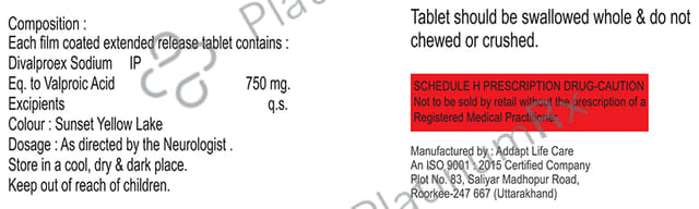 Divaril XR 750mg Tablet 10s