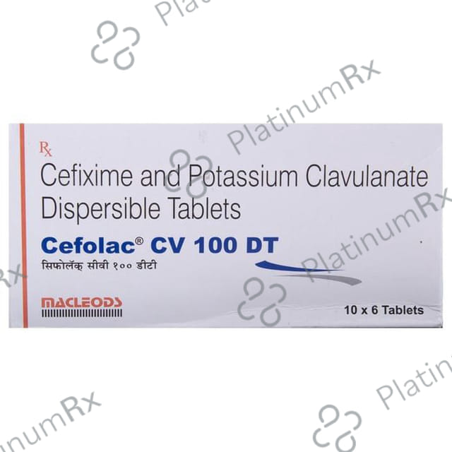 Cefolac CV 100 DT Tablet 10 Tablet DT