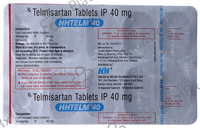 HHTELM 40mg Tablet 10s