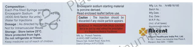 Axoparin 40mg Injection 2ml