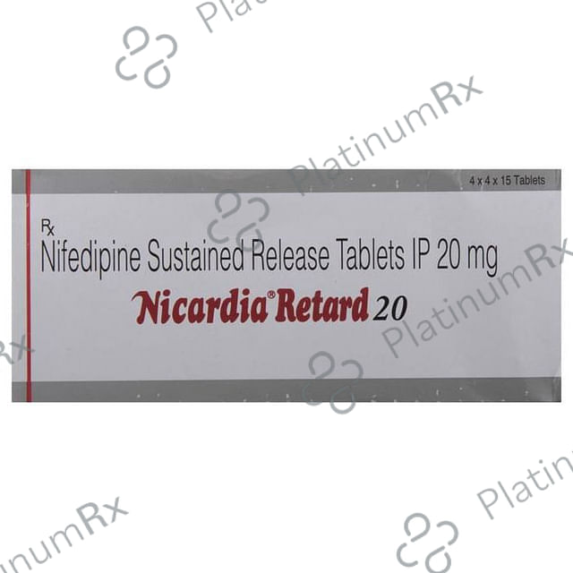 Nicardia Retard 20mg Tablet SR 15s