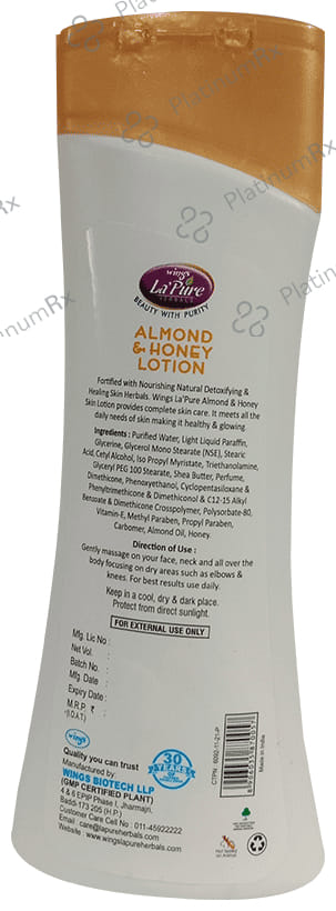 Wings Almond & Honey Lotion