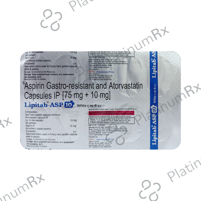 Lipitab ASP 10mg Capsule 10s