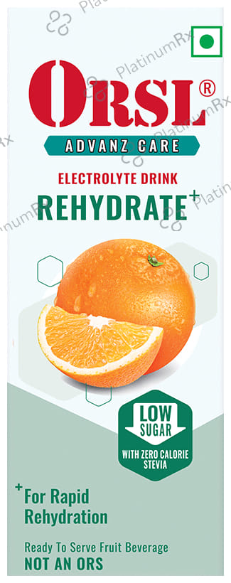 ORSL Electrolyte Drink Rehydrate+ Orange 200ml
