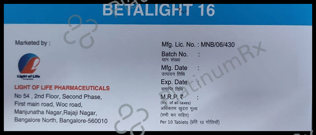Betalight 16 Tablet